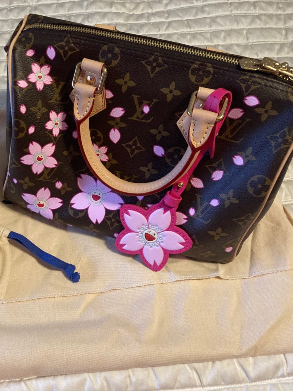 Authentic Speedy 25 Cherry Blosson